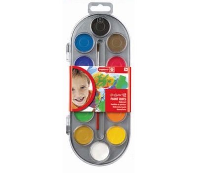 Bruynzeel 12 Watercolour Paint Dots 9511P12C